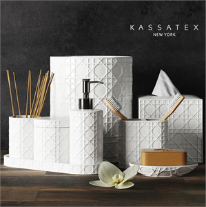 A set of accessories for the bathroom Rattan